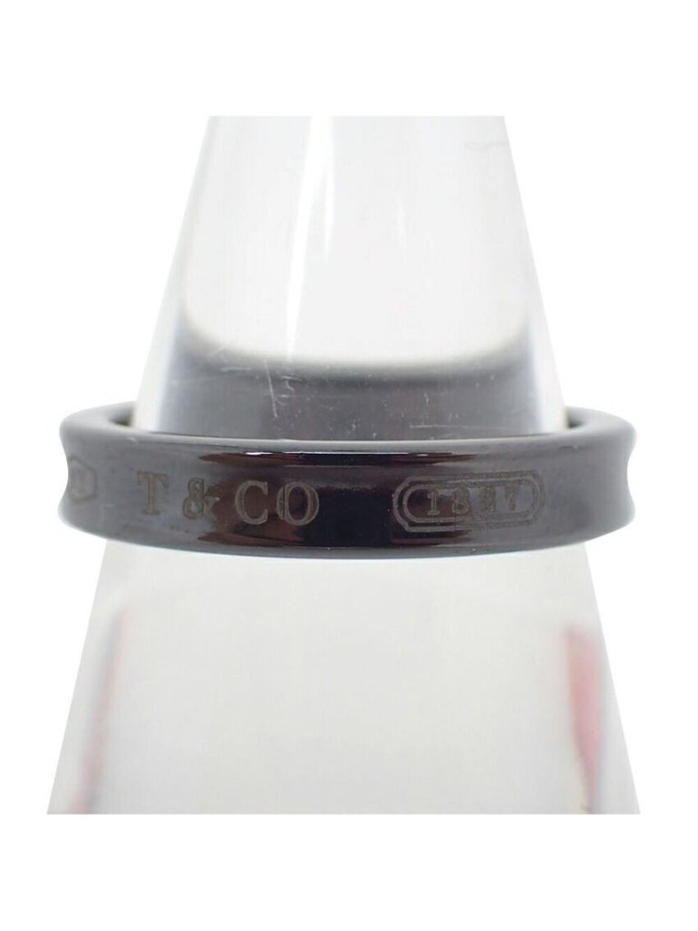 Tiffany & Co Black Titanium Narrow Ring